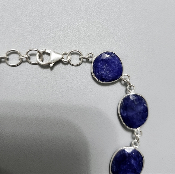 Sapphire sterling silver Bracelet - Picture 3 of 7